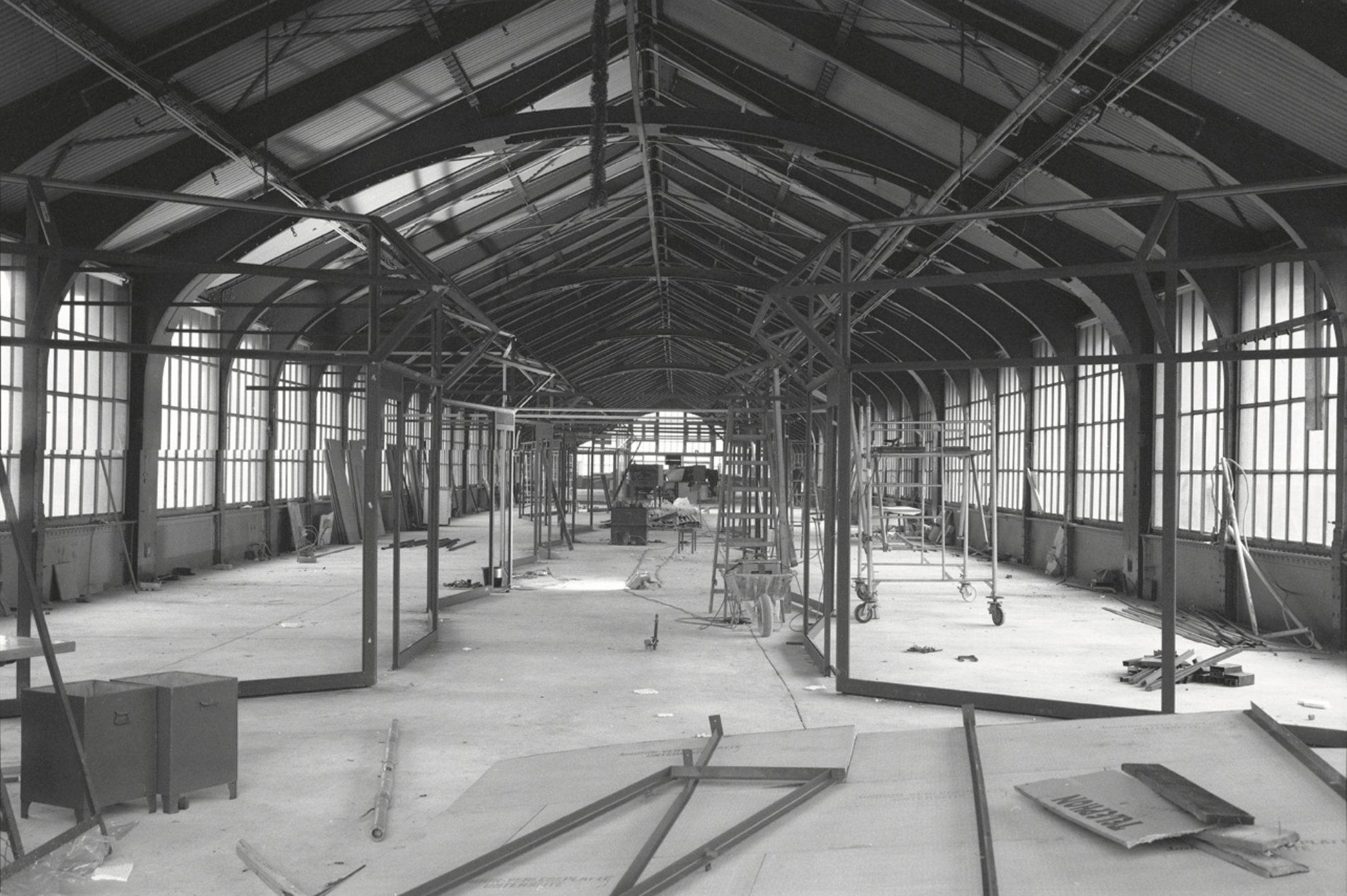 U-Bahnhof Bülowstrasse’s Conversion, Berlin, 1978. Photograph by unidentified author of Bruno Möhring Bülowstrasse station during the construction of U-Tropia. © BVG Archive Collection.