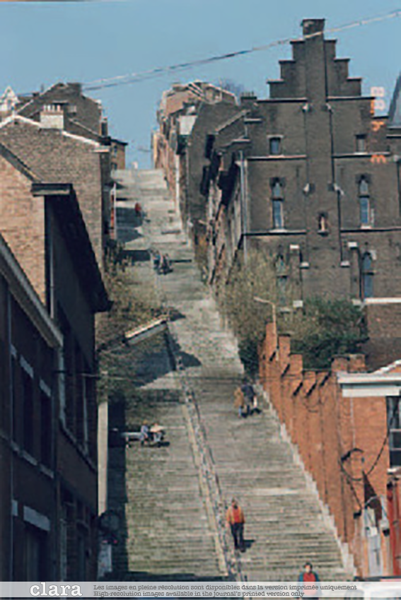Escalier de Bueren, Liège, 1991 © Joël Claisse